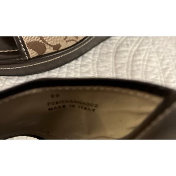 Coach monogram wedges
Made in Italy 
Size 8  B - Picture 4 of 4